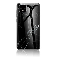 Custodia Silicone Gel Laterale Fantasia Modello Specchio Cover per Google Pixel 4 XL Nero