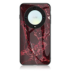 Custodia Silicone Gel Laterale Fantasia Modello Specchio Cover per Huawei Honor Magic5 Lite 5G Rosso