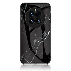 Custodia Silicone Gel Laterale Fantasia Modello Specchio Cover per Huawei Mate 50 Pro Nero