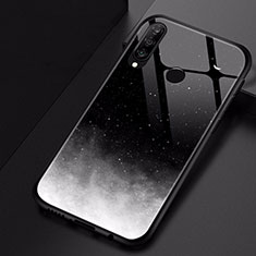 Custodia Silicone Gel Laterale Fantasia Modello Specchio Cover per Huawei Nova 4e Nero