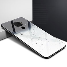 Custodia Silicone Gel Laterale Fantasia Modello Specchio Cover per Huawei Nova 5i Pro Grigio