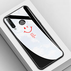 Custodia Silicone Gel Laterale Fantasia Modello Specchio Cover per Huawei P Smart+ Plus (2019) Nero