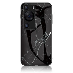Custodia Silicone Gel Laterale Fantasia Modello Specchio Cover per Huawei P60 Pro Nero