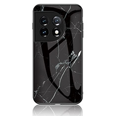 Custodia Silicone Gel Laterale Fantasia Modello Specchio Cover per OnePlus 11 5G Nero