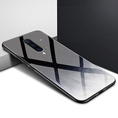 Custodia Silicone Gel Laterale Fantasia Modello Specchio Cover per OnePlus 8 Nero
