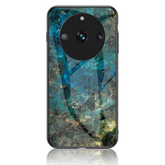 Custodia Silicone Gel Laterale Fantasia Modello Specchio Cover per Realme 11 Pro 5G Blu