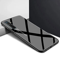 Custodia Silicone Gel Laterale Fantasia Modello Specchio Cover per Realme X2 Nero
