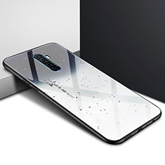 Custodia Silicone Gel Laterale Fantasia Modello Specchio Cover per Realme X2 Pro Grigio