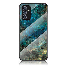 Custodia Silicone Gel Laterale Fantasia Modello Specchio Cover per Samsung Galaxy A05s Blu