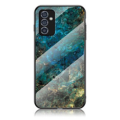 Custodia Silicone Gel Laterale Fantasia Modello Specchio Cover per Samsung Galaxy A15 5G Blu