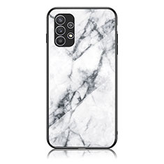 Custodia Silicone Gel Laterale Fantasia Modello Specchio Cover per Samsung Galaxy A23 5G Bianco