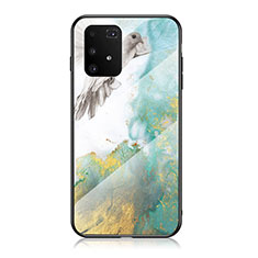 Custodia Silicone Gel Laterale Fantasia Modello Specchio Cover per Samsung Galaxy S10 Lite Verde