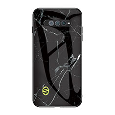 Custodia Silicone Gel Laterale Fantasia Modello Specchio Cover per Xiaomi Black Shark 4S Pro 5G Nero