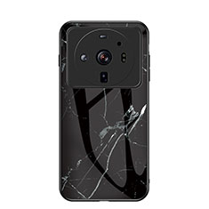 Custodia Silicone Gel Laterale Fantasia Modello Specchio Cover per Xiaomi Mi 12 Ultra 5G Nero