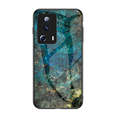 Custodia Silicone Gel Laterale Fantasia Modello Specchio Cover per Xiaomi Mi 13 Lite 5G Blu