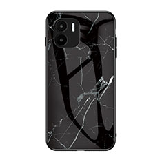 Custodia Silicone Gel Laterale Fantasia Modello Specchio Cover per Xiaomi Redmi A1 Nero