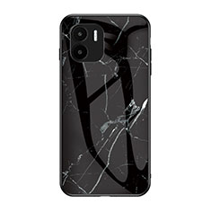 Custodia Silicone Gel Laterale Fantasia Modello Specchio Cover per Xiaomi Redmi A2 Plus Nero