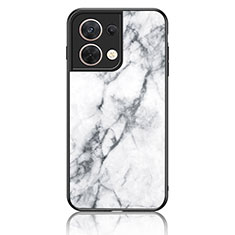 Custodia Silicone Gel Laterale Fantasia Modello Specchio Cover per Xiaomi Redmi Note 13 5G Bianco