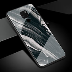 Custodia Silicone Gel Laterale Fantasia Modello Specchio Cover S01 per Huawei Mate 20 Nero