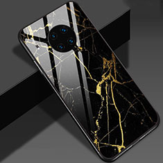 Custodia Silicone Gel Laterale Fantasia Modello Specchio Cover S01 per Huawei Mate 30 Pro Oro