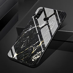 Custodia Silicone Gel Laterale Fantasia Modello Specchio Cover S01 per Huawei Nova 4e Grigio Scuro