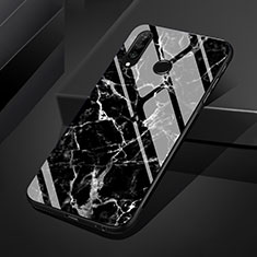 Custodia Silicone Gel Laterale Fantasia Modello Specchio Cover S01 per Huawei Nova 4e Nero
