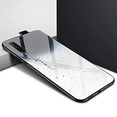 Custodia Silicone Gel Laterale Fantasia Modello Specchio Cover S01 per Huawei P Smart Pro (2019) Grigio