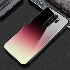 Custodia Silicone Gel Laterale Fantasia Modello Specchio Cover S02 per Xiaomi Redmi Note 8 Pro Giallo