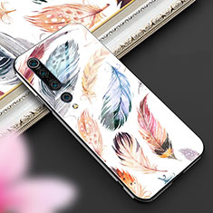 Custodia Silicone Gel Laterale Fantasia Modello Specchio Cover S03 per Xiaomi Mi 10 Pro Marrone