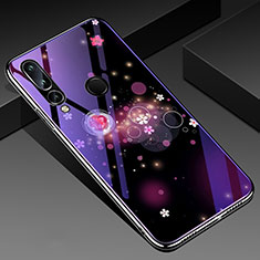 Custodia Silicone Gel Laterale Farfalla Specchio Cover K01 per Huawei Honor 20 Lite Viola