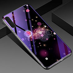 Custodia Silicone Gel Laterale Fiori Specchio Cover K01 per Samsung Galaxy Note 10 Plus 5G Viola