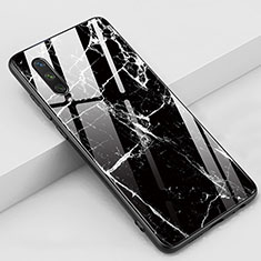 Custodia Silicone Gel Laterale Fiori Specchio Cover K03 per Xiaomi Mi A3 Nero