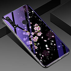 Custodia Silicone Gel Laterale Fiori Specchio Cover per Huawei Nova 5i Multicolore