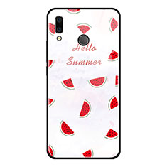 Custodia Silicone Gel Laterale Frutta Specchio Cover per Huawei Honor V10 Lite Rosso