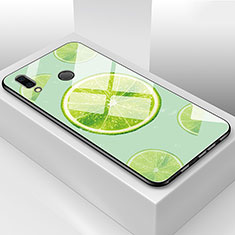Custodia Silicone Gel Laterale Frutta Specchio Cover per Huawei Honor V10 Lite Verde