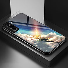Custodia Silicone Gel Laterale Mistica Luna Stelle Specchio Cover A01 per Samsung Galaxy S21 Plus 5G Multicolore