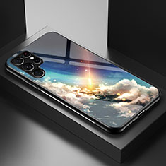 Custodia Silicone Gel Laterale Mistica Luna Stelle Specchio Cover S01 per Samsung Galaxy S23 Ultra 5G Multicolore