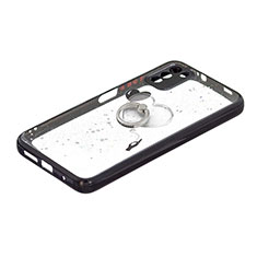 Custodia Silicone Gel Morbida Fantasia Modello Cover con Anello Supporto Y01X per Xiaomi Poco M3 Nero
