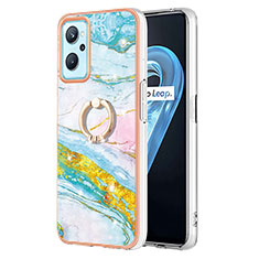 Custodia Silicone Gel Morbida Fantasia Modello Cover con Anello Supporto Y05B per Oppo A96 4G Colorato