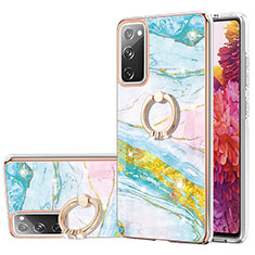 Custodia Silicone Gel Morbida Fantasia Modello Cover con Anello Supporto Y05B per Samsung Galaxy S20 FE (2022) 5G Colorato