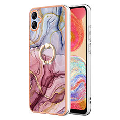 Custodia Silicone Gel Morbida Fantasia Modello Cover con Anello Supporto YB1 per Samsung Galaxy M04 Multicolore