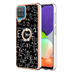 Custodia Silicone Gel Morbida Fantasia Modello Cover con Anello Supporto YB2 per Samsung Galaxy A12 5G Multicolore