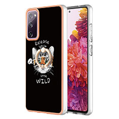 Custodia Silicone Gel Morbida Fantasia Modello Cover con Anello Supporto YB2 per Samsung Galaxy S20 FE 4G Multicolore