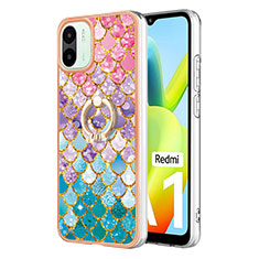 Custodia Silicone Gel Morbida Fantasia Modello Cover con Anello Supporto YB3 per Xiaomi Redmi A2 Colorato