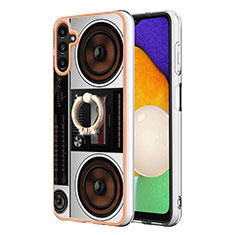 Custodia Silicone Gel Morbida Fantasia Modello Cover con Cinghia Cordino Mano YB8 per Samsung Galaxy A14 5G Colorato