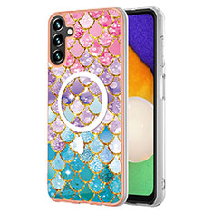 Custodia Silicone Gel Morbida Fantasia Modello Cover con Mag-Safe Magnetic per Samsung Galaxy Quantum4 5G Colorato