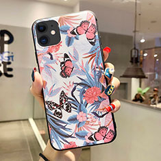 Custodia Silicone Gel Morbida Fantasia Modello Cover H06 per Apple iPhone 11 Rosa