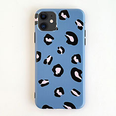 Custodia Silicone Gel Morbida Fantasia Modello Cover per Apple iPhone 11 Blu