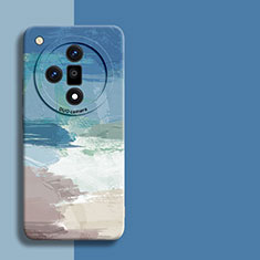 Custodia Silicone Gel Morbida Fantasia Modello Cover per Oppo Find X7 Ultra 5G Blu Notte