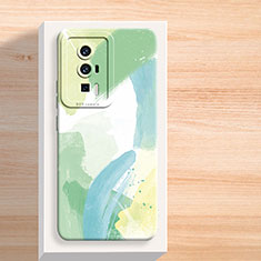 Custodia Silicone Gel Morbida Fantasia Modello Cover per Xiaomi Poco F5 Pro 5G Verde